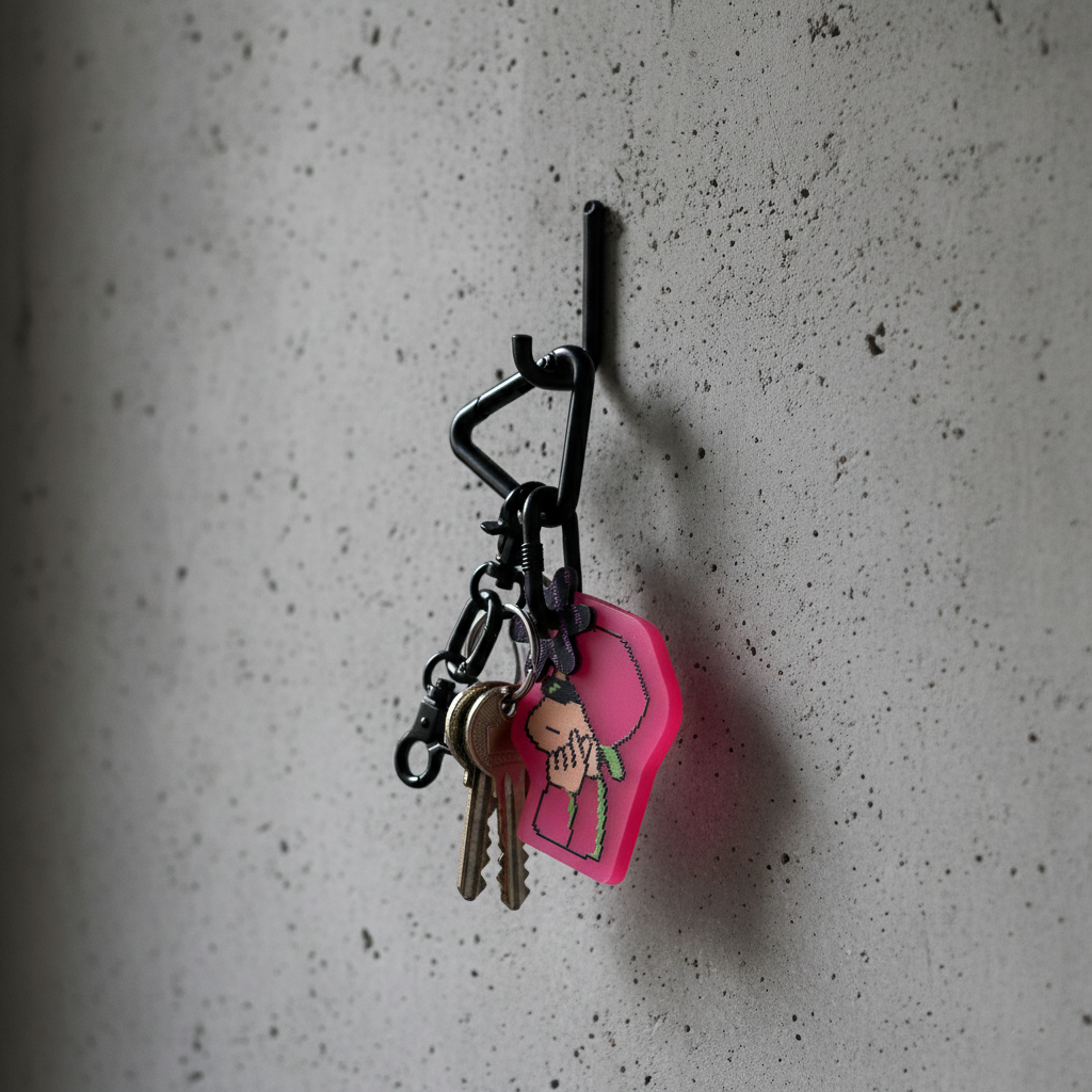 幽默設計吊飾，適用於鑰匙圈和包包掛件 Humorous charm for keychain and bag accessory